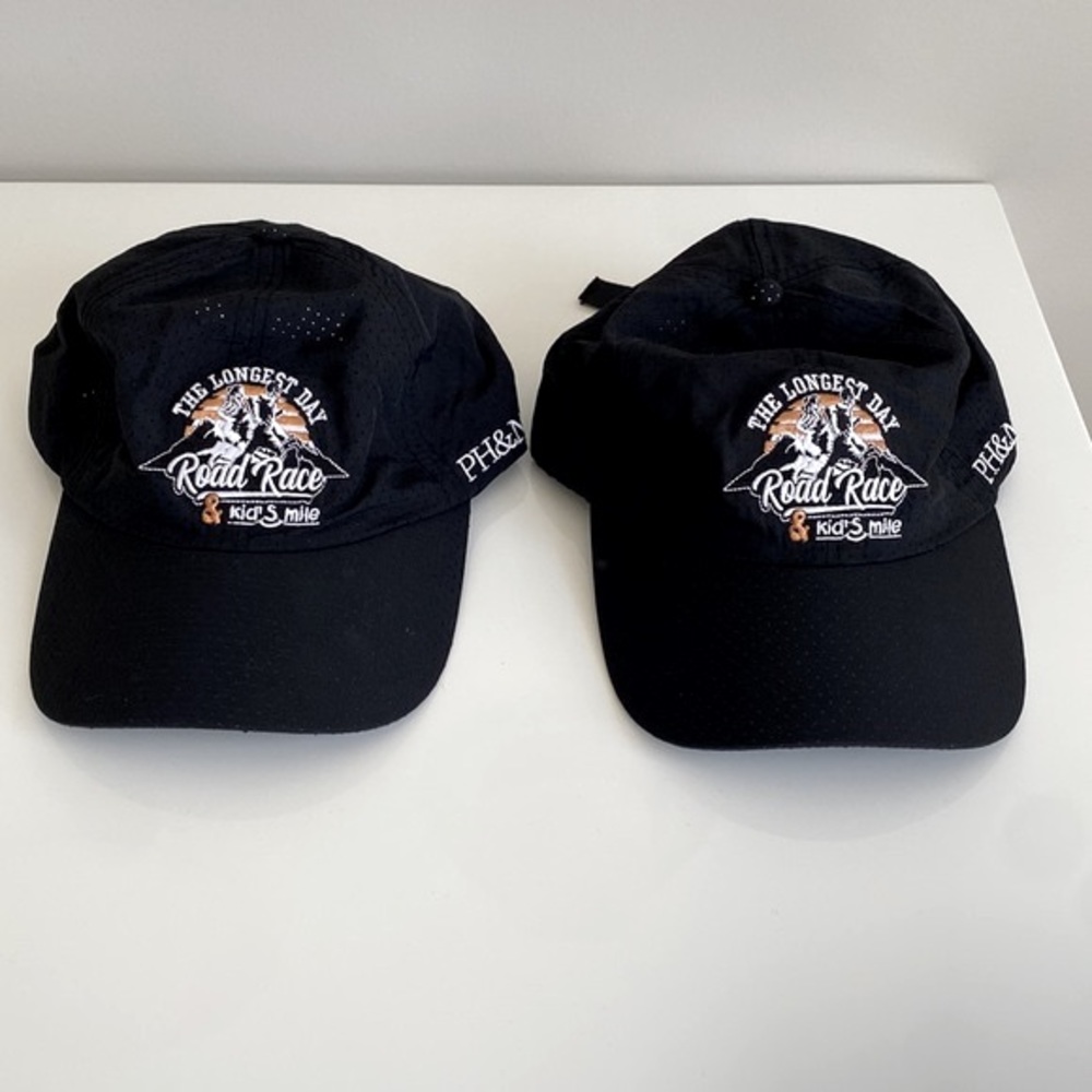 Set of two Black Baseball Caps